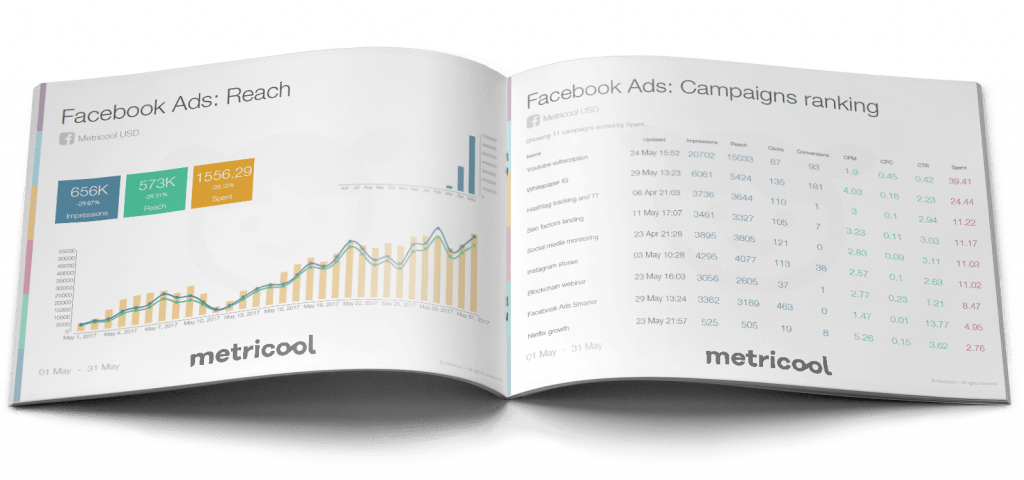 Metricool tutorial reports